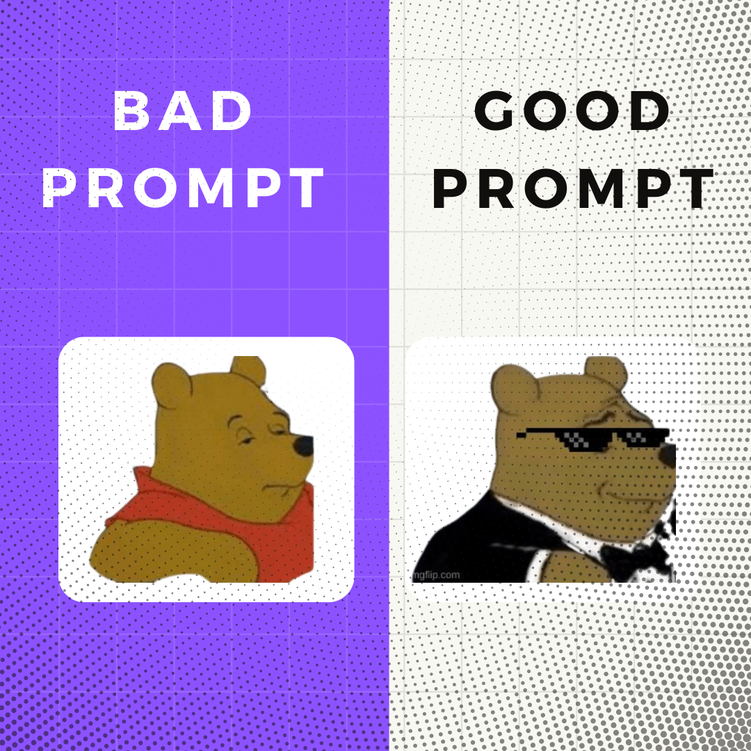 display image for the newsletter titled #48 😎Good Prompt v/s Bad Prompt: Epic AI Tutorial
