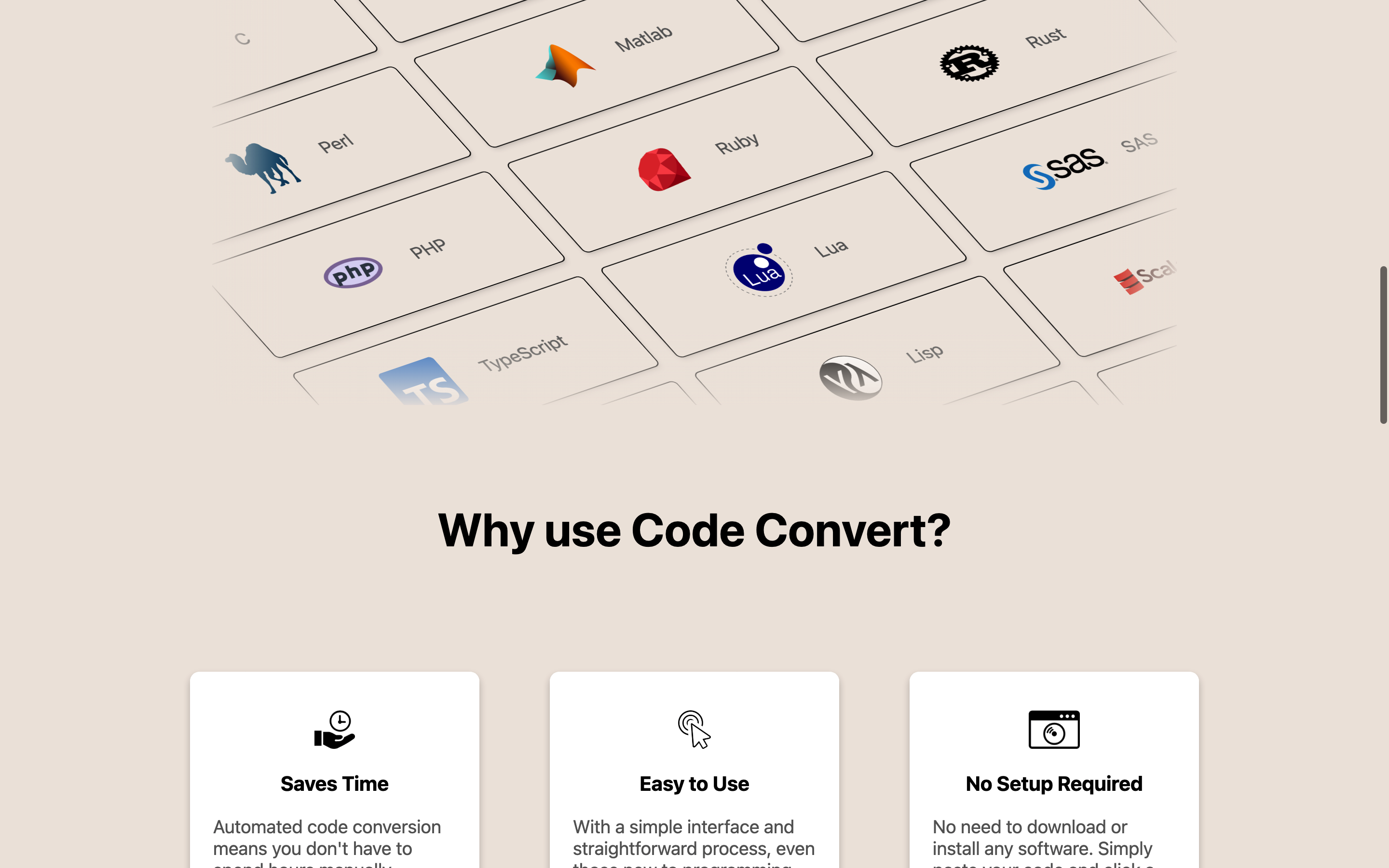 Screenshot of CodeConvert AI