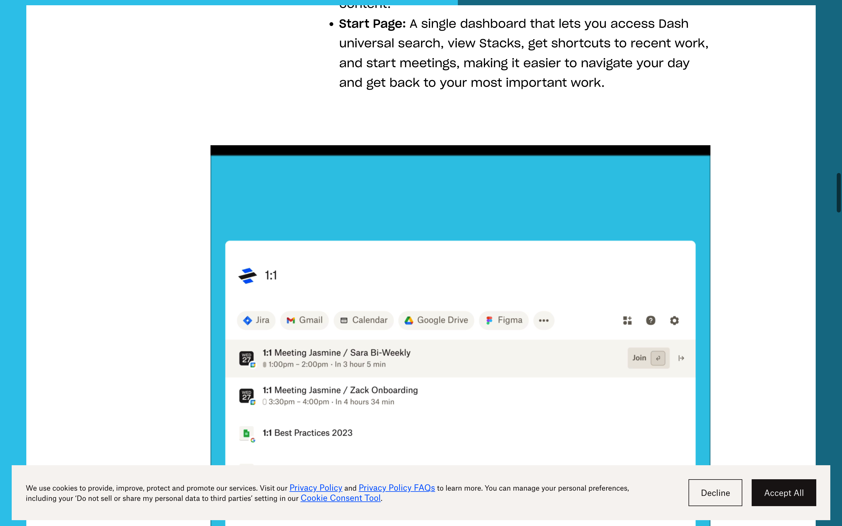 Screenshot of Dropbox AI