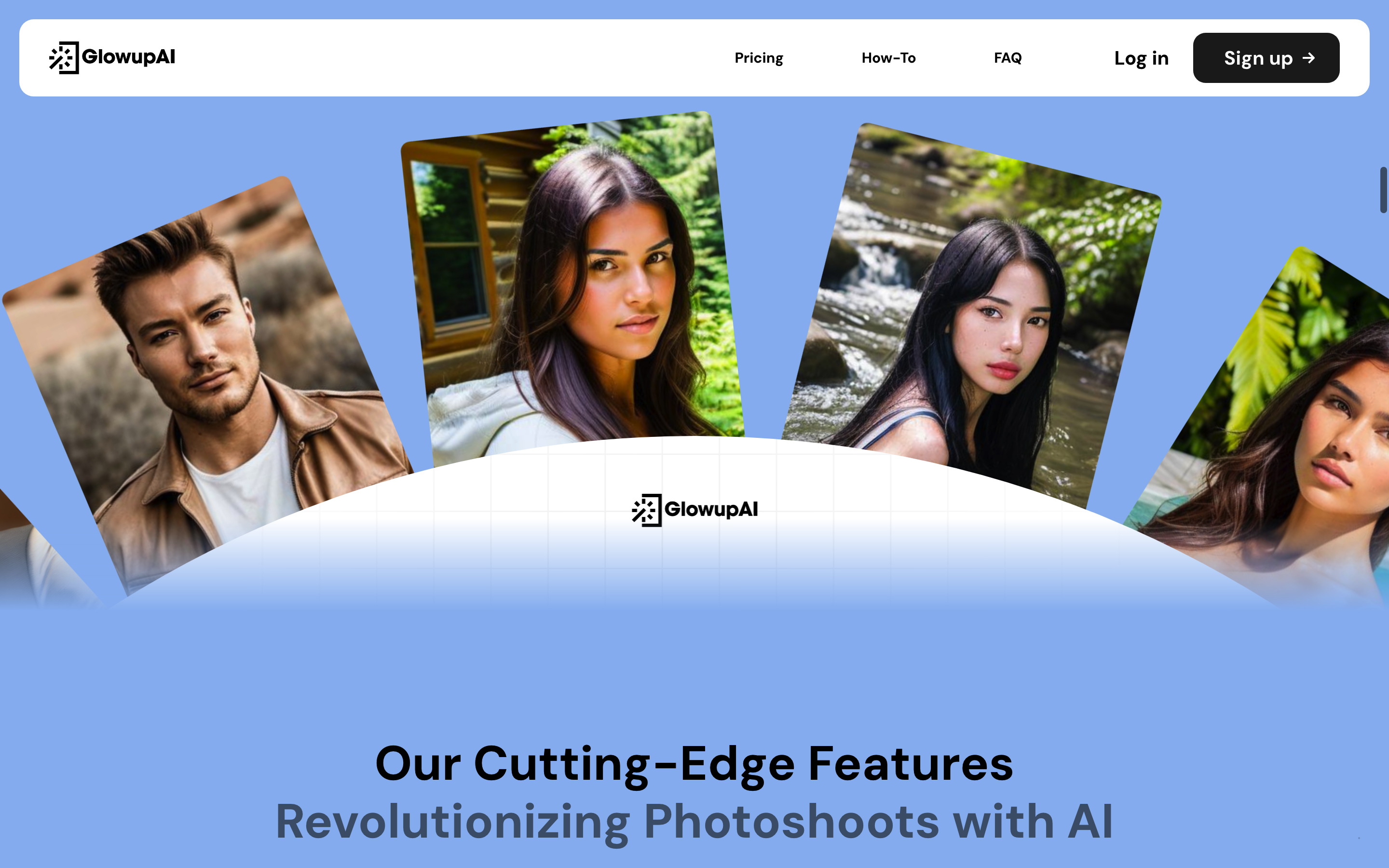 Screenshot of Glowup AI