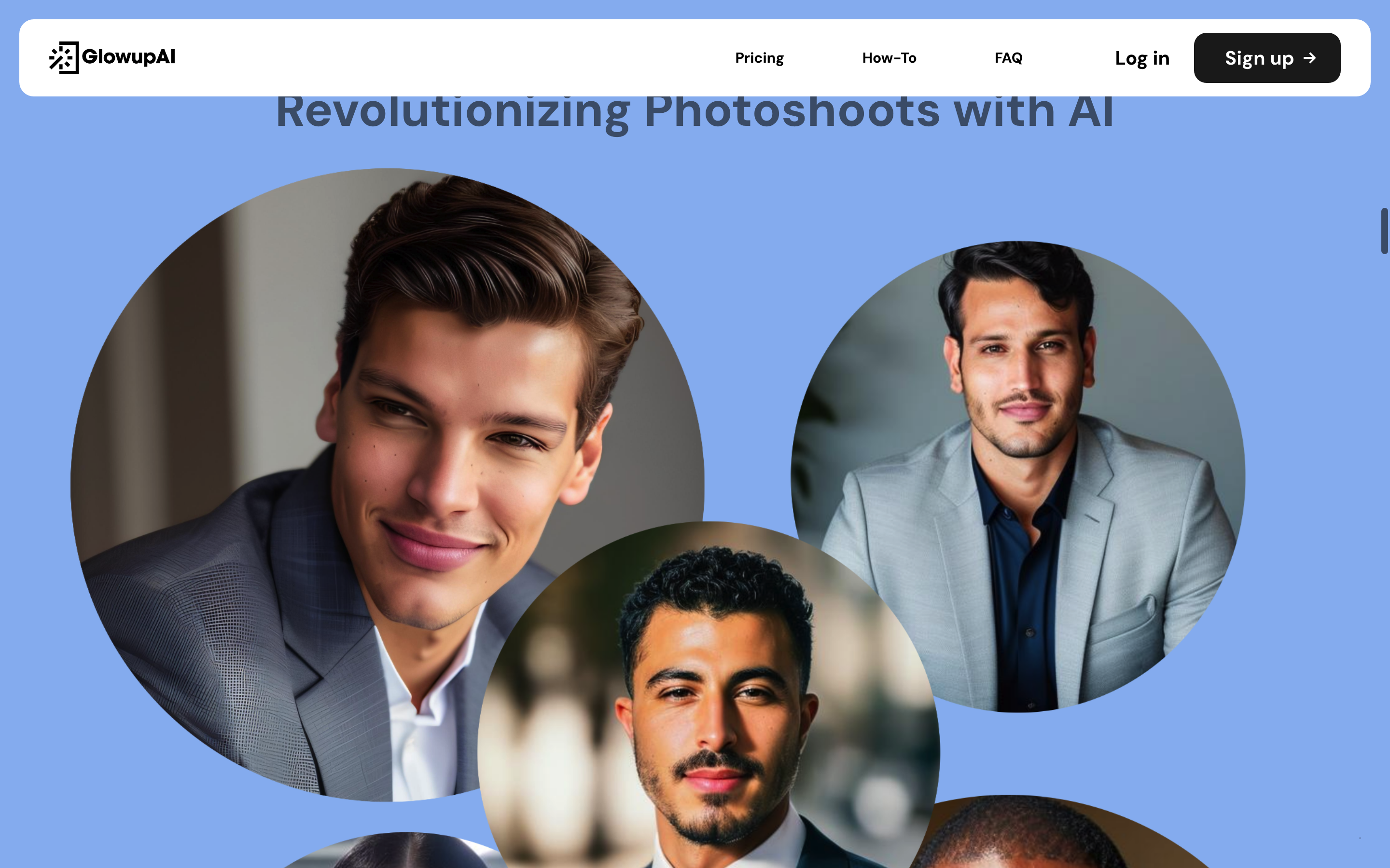 Screenshot of Glowup AI