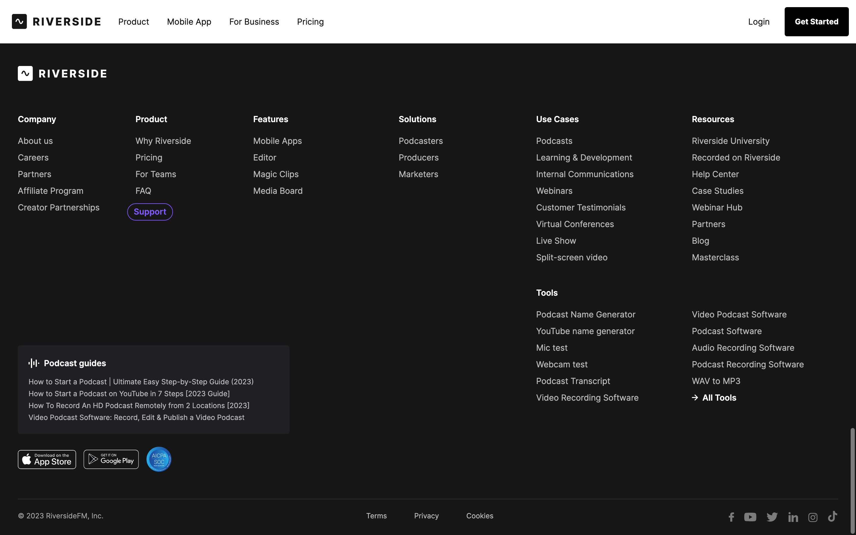 Screenshot of AI Transcriptions by Riverside
