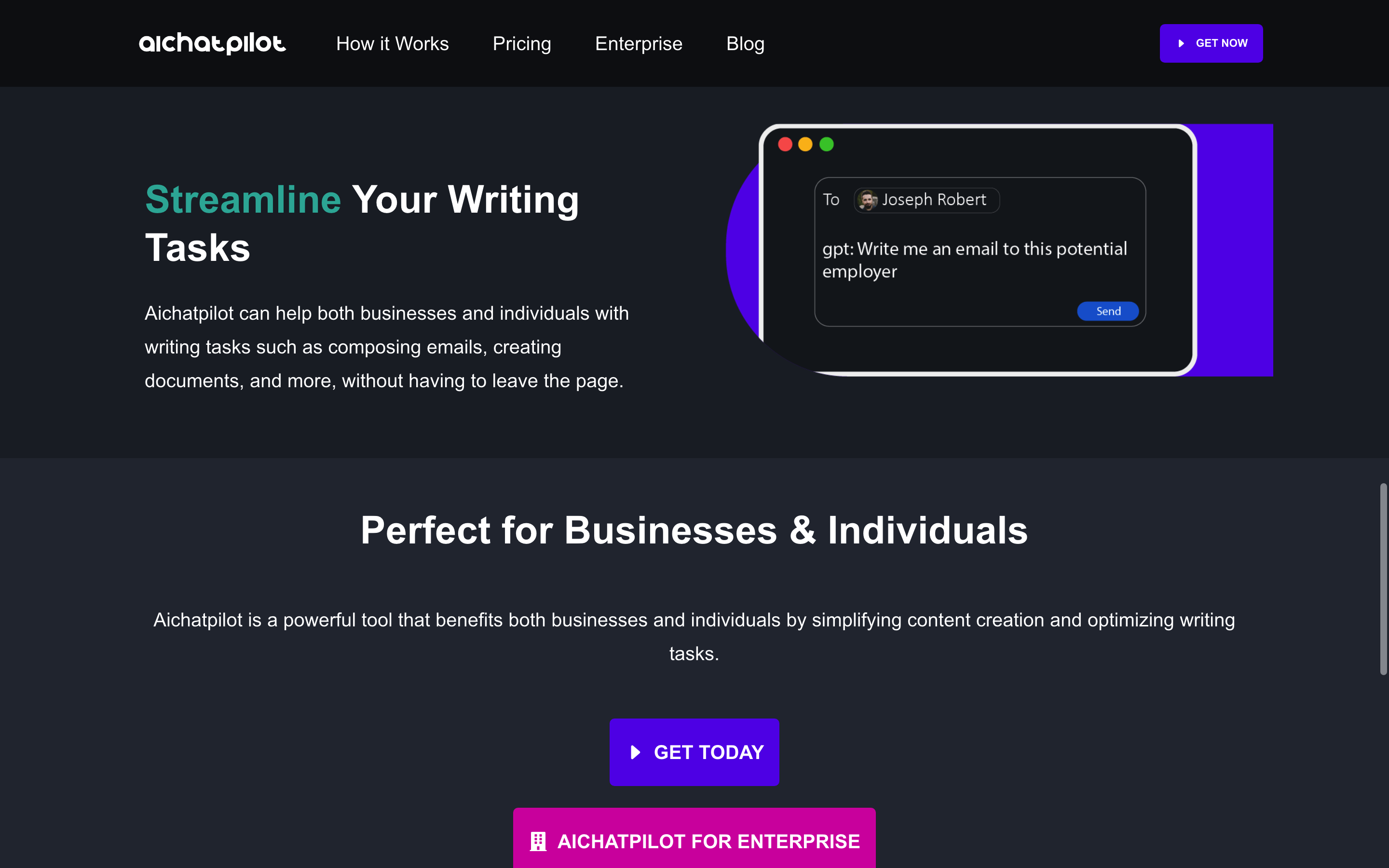 Screenshot of AiChatPilot