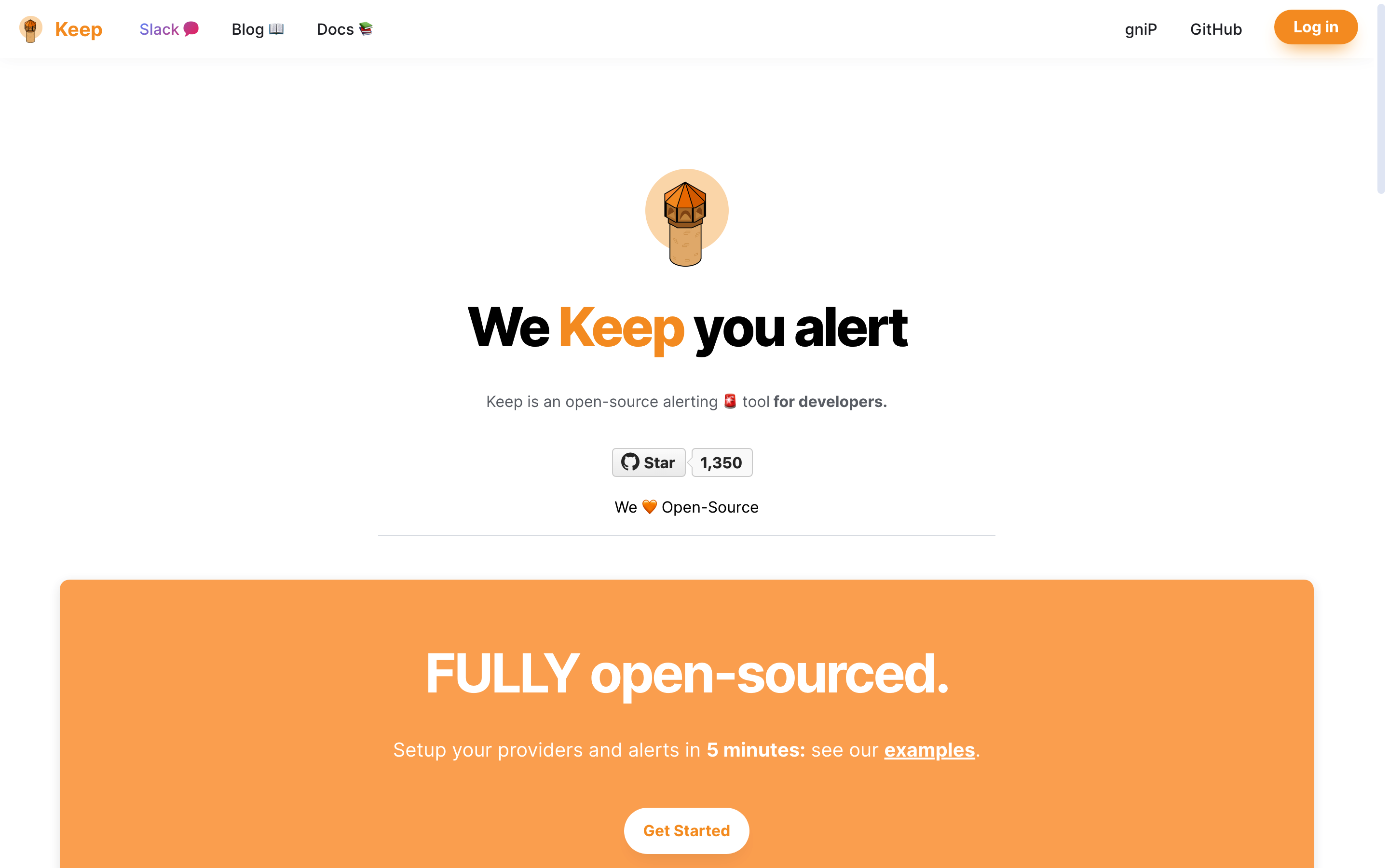 Screenshot of KeepHQ