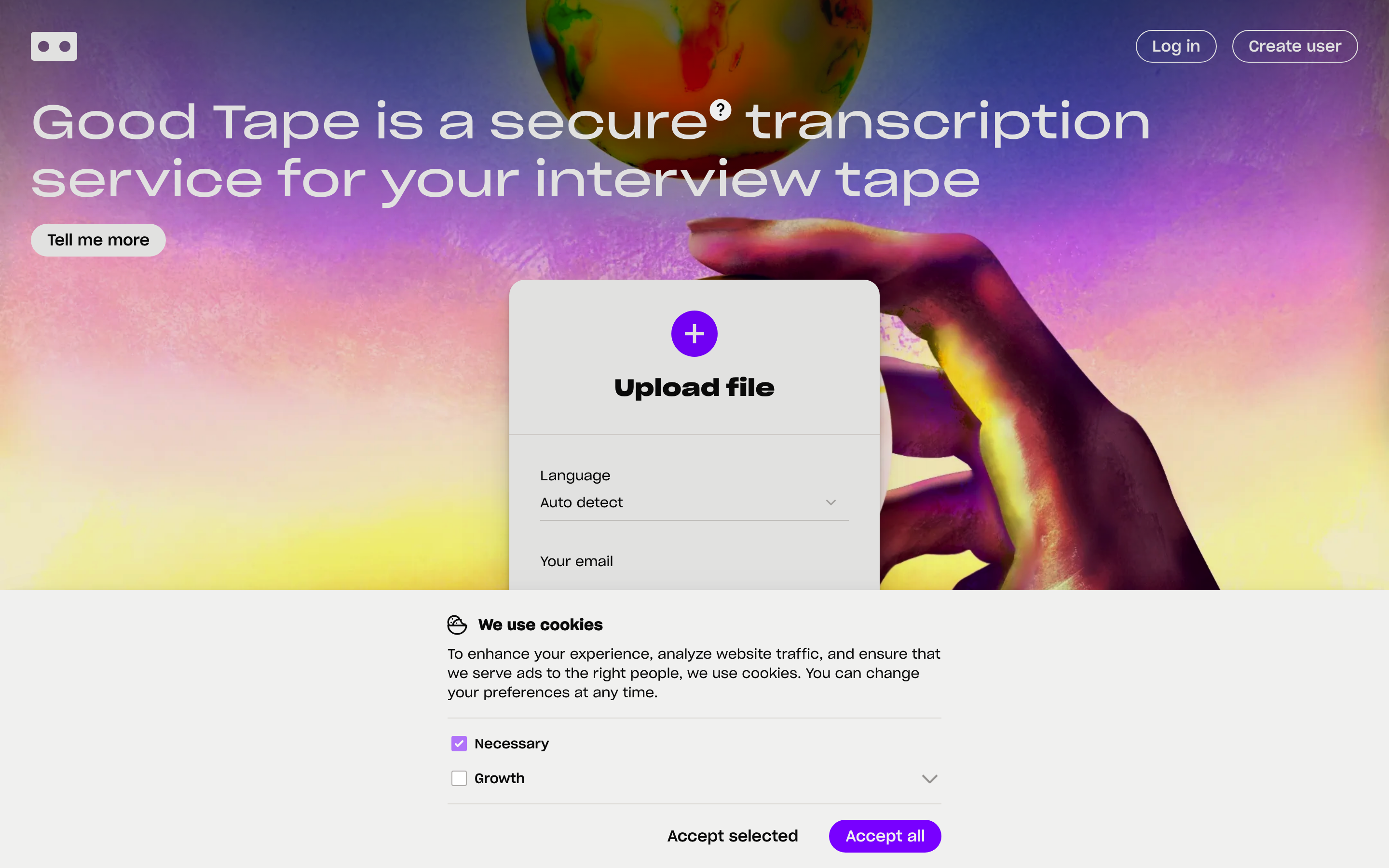 Screenshot of Mygoodtape