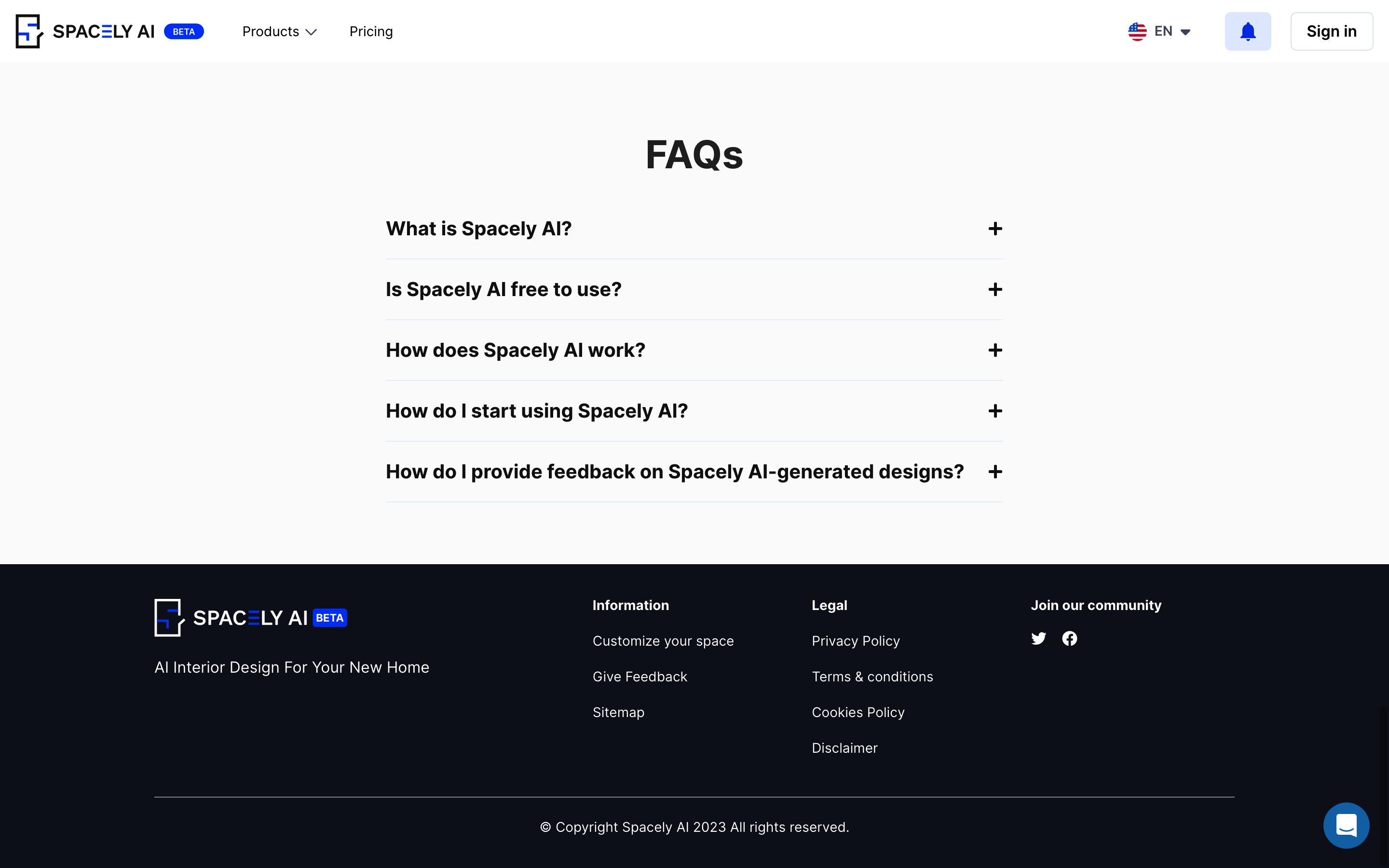 Screenshot of Spacely