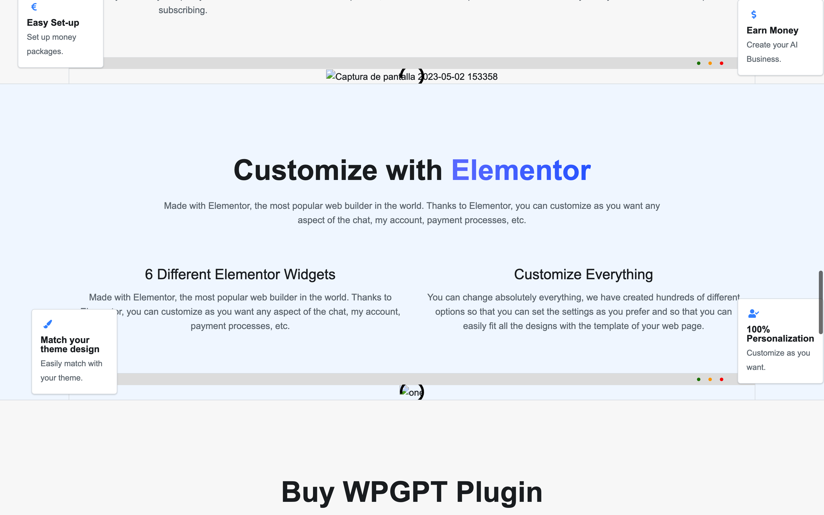 Screenshot of WPGPT