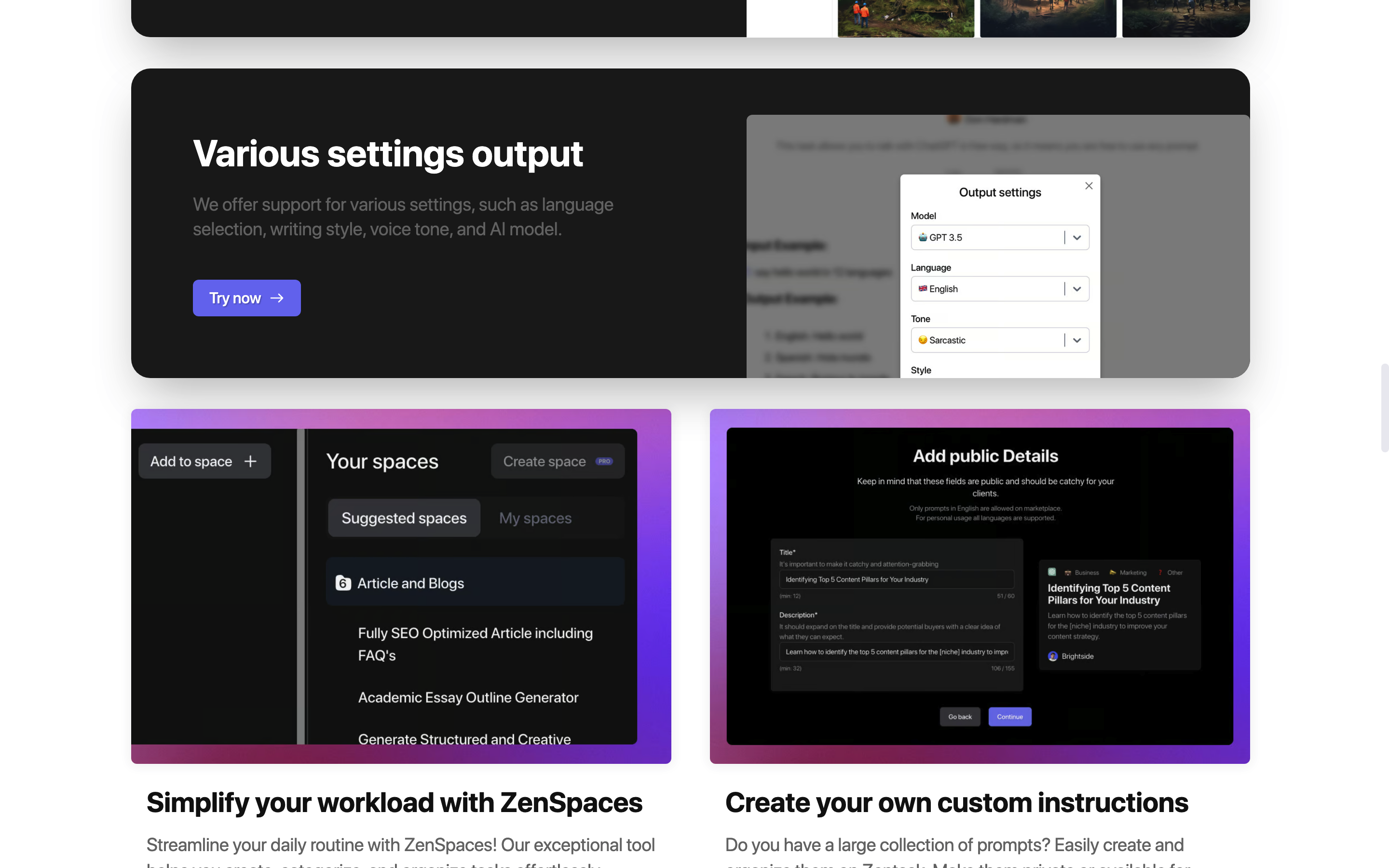 Screenshot of Zentask