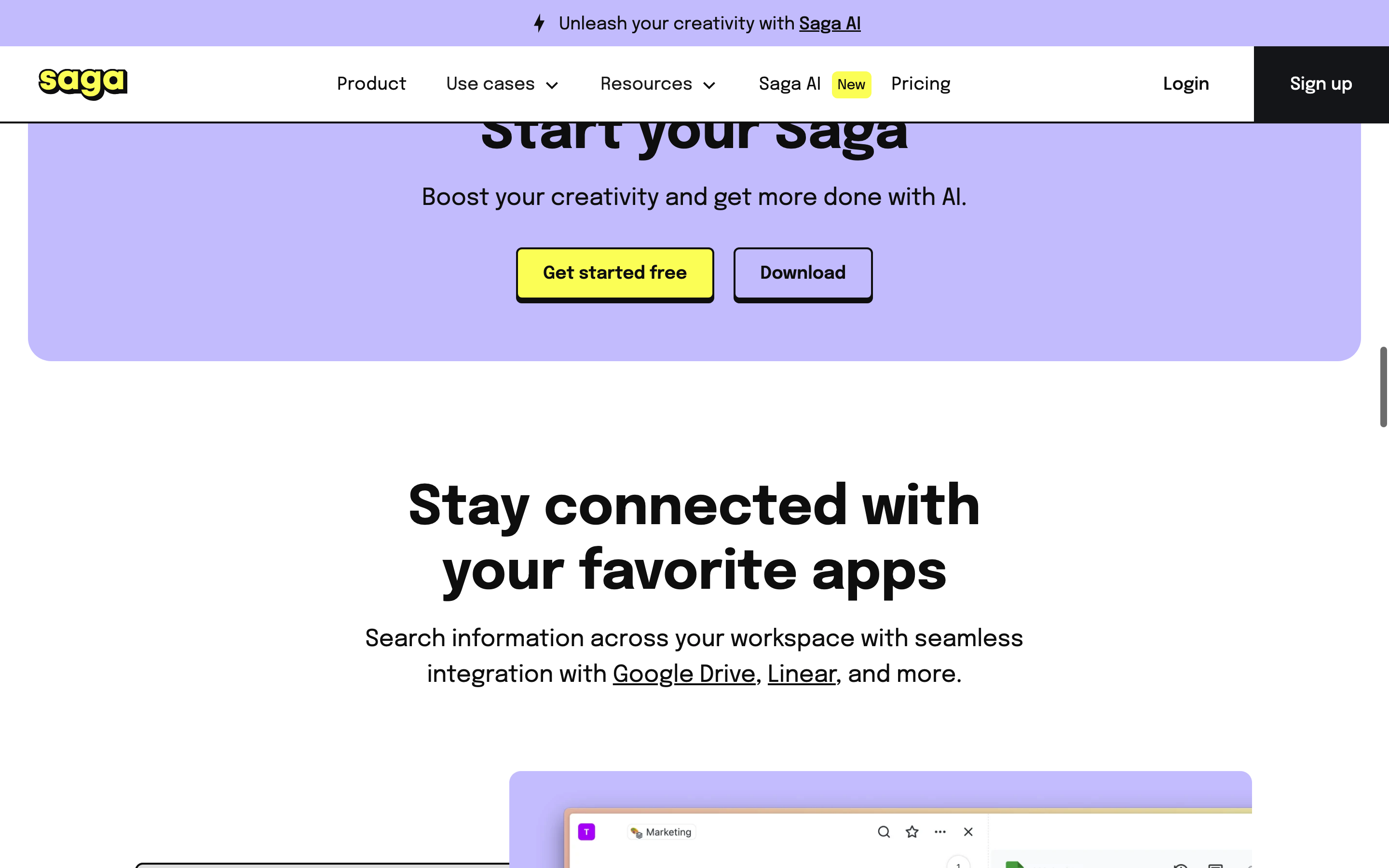 Screenshot of saga-so