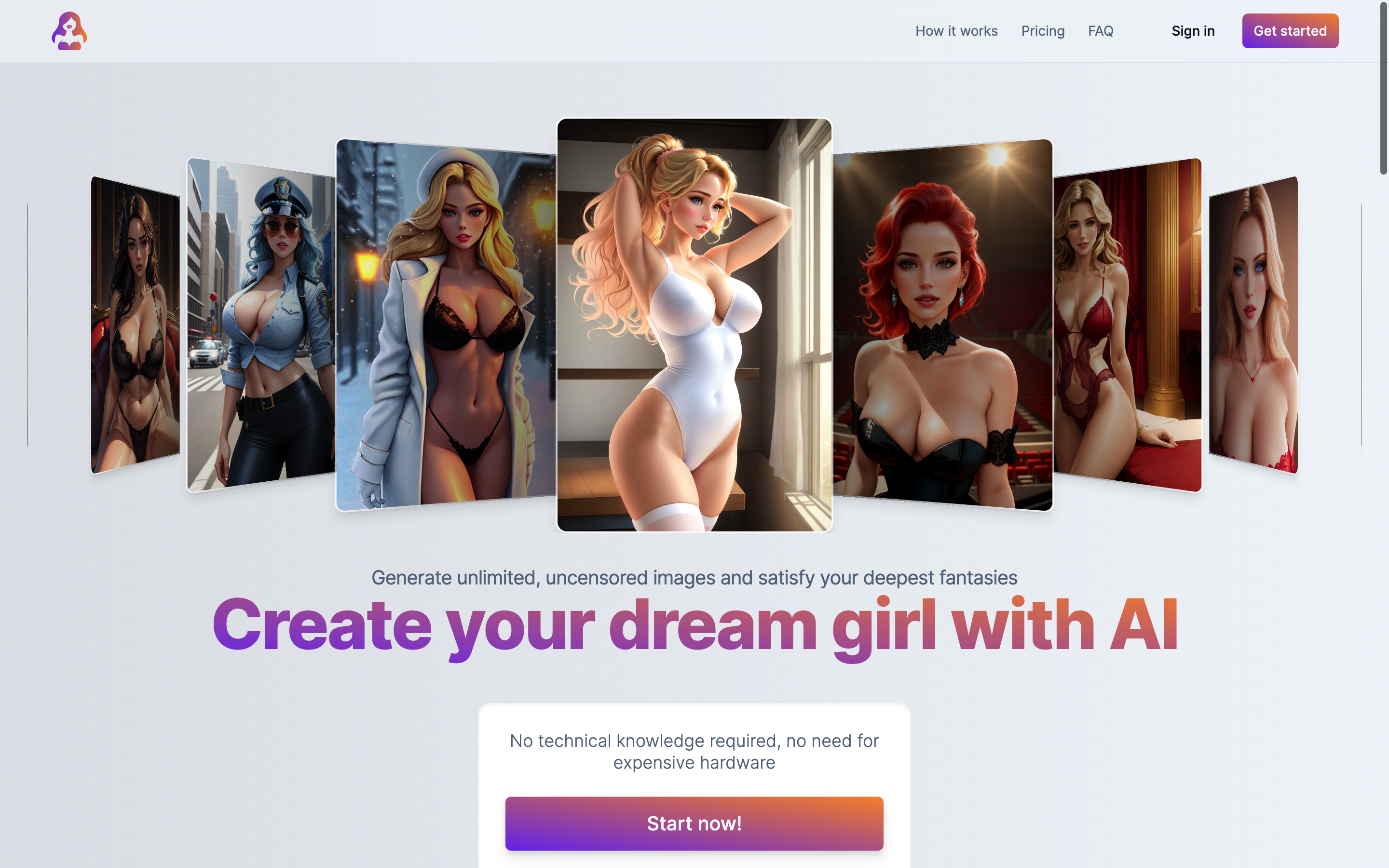 Screenshot of OnlyBabes.ai