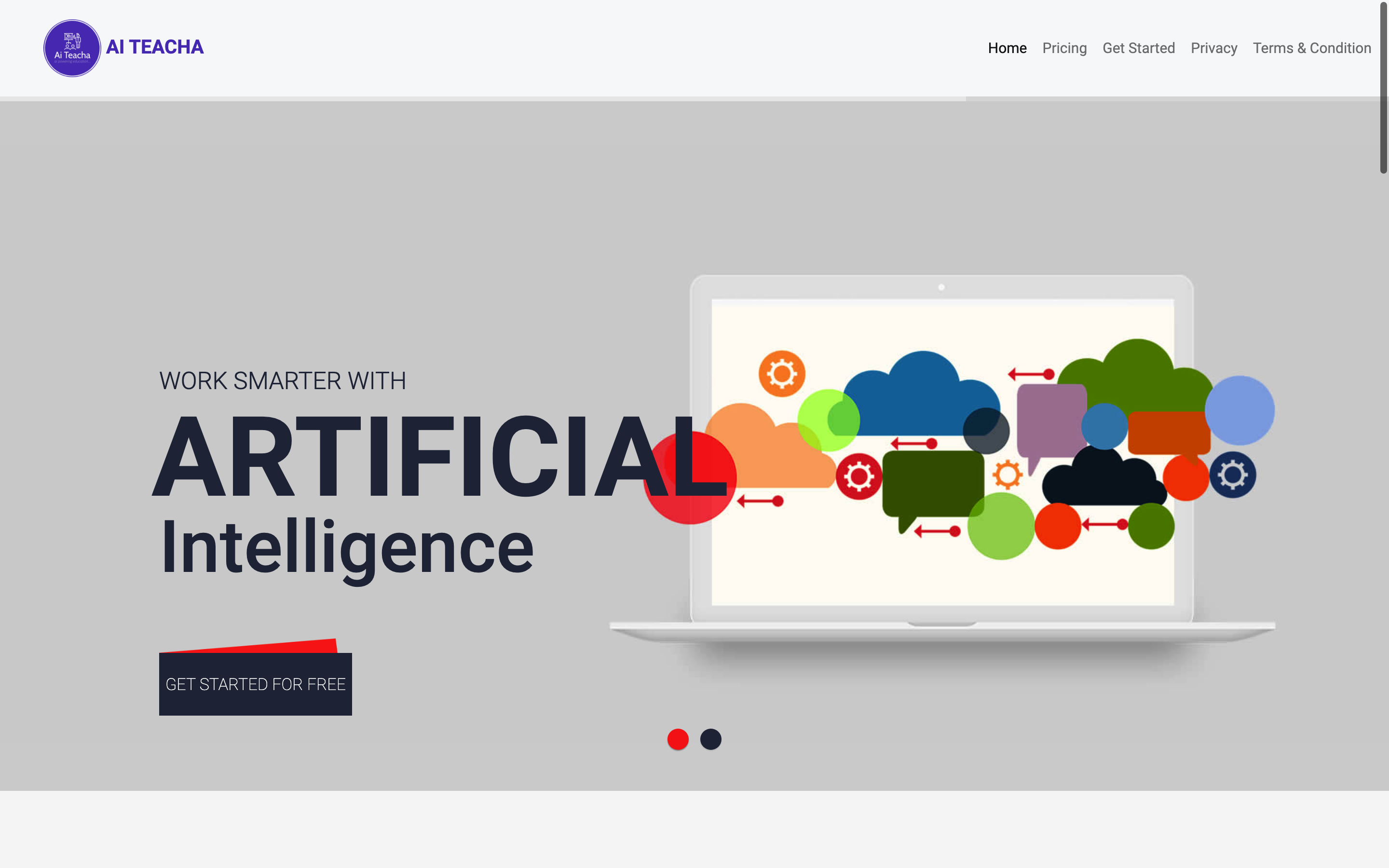 Screenshot of AIteacha