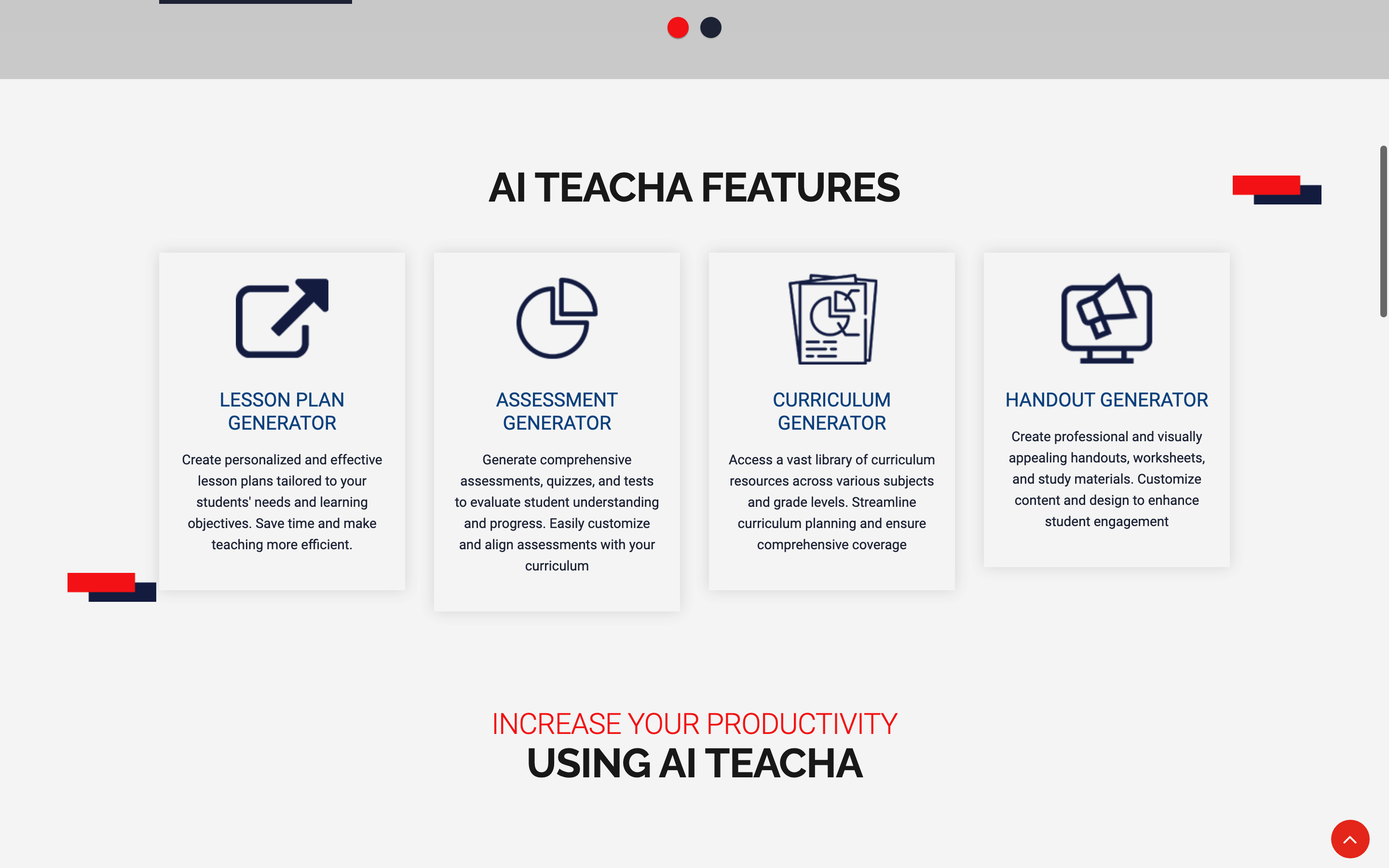Screenshot of AIteacha