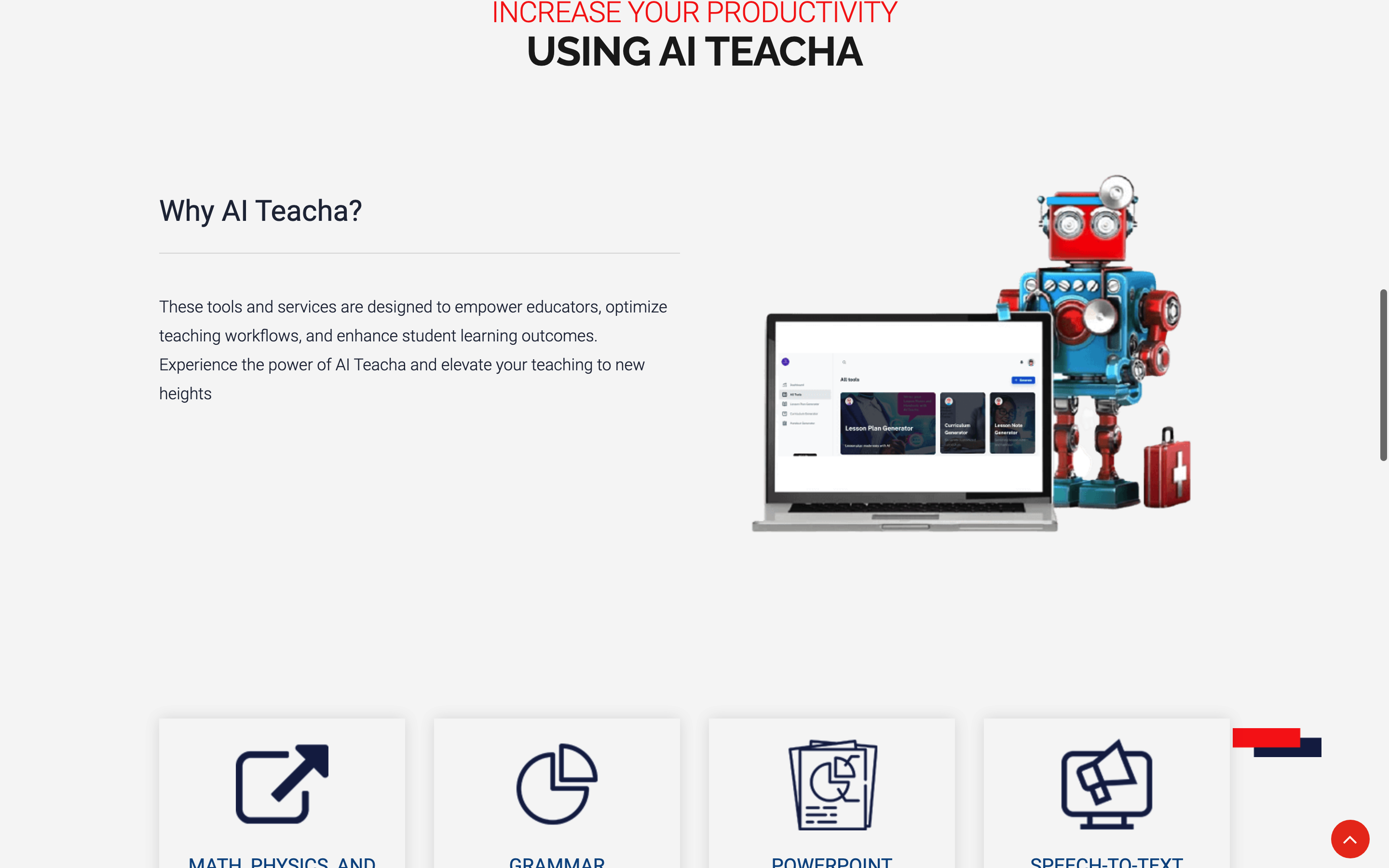 Screenshot of AIteacha