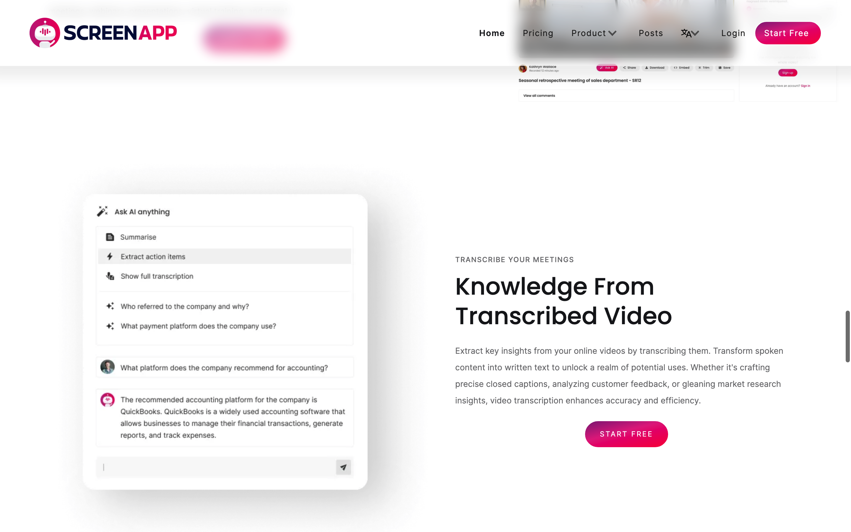 Screenshot of ScreenApp