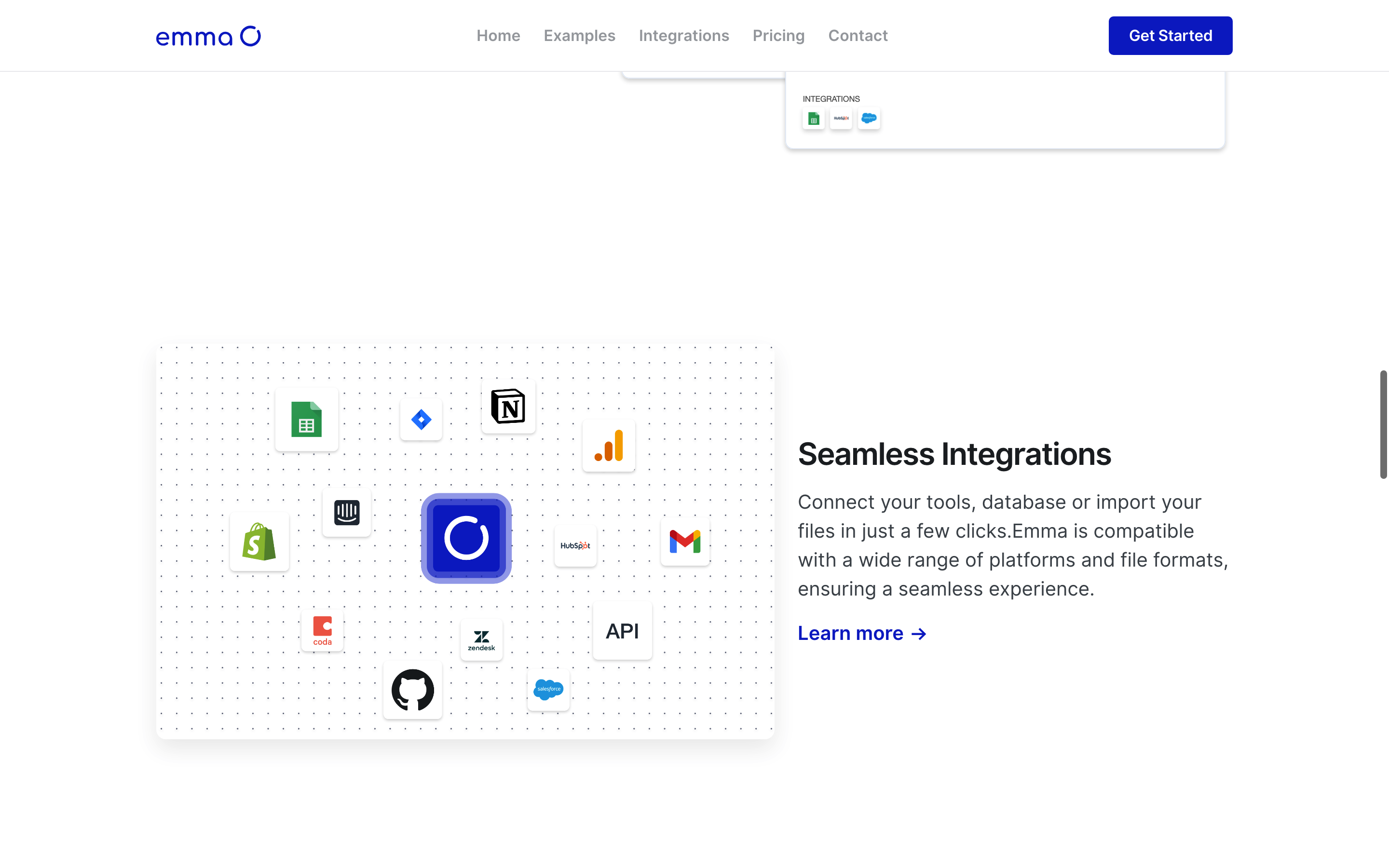 Screenshot of Emma AI