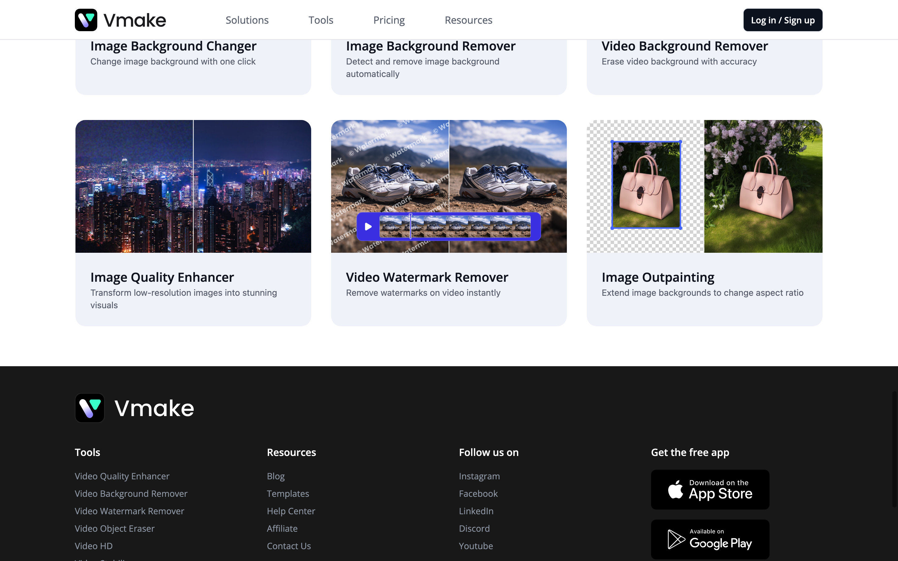 Screenshot of Vmake Video Enhancer