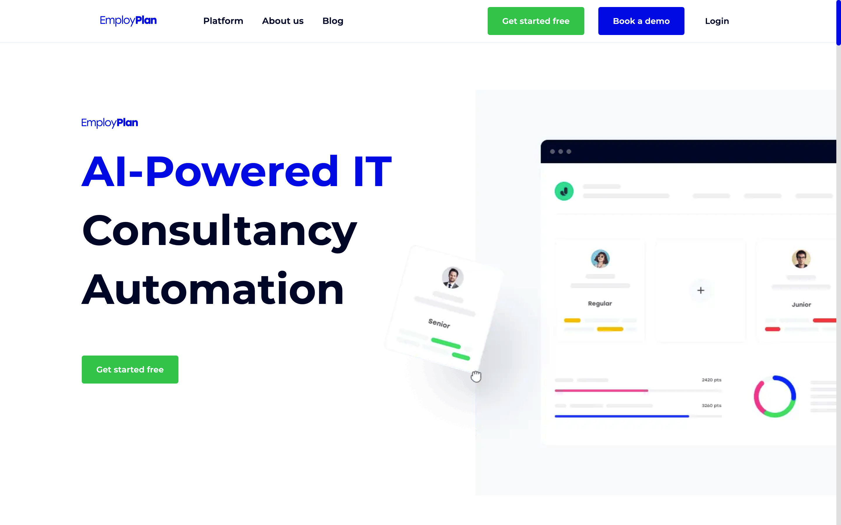 Screenshot of Employplan