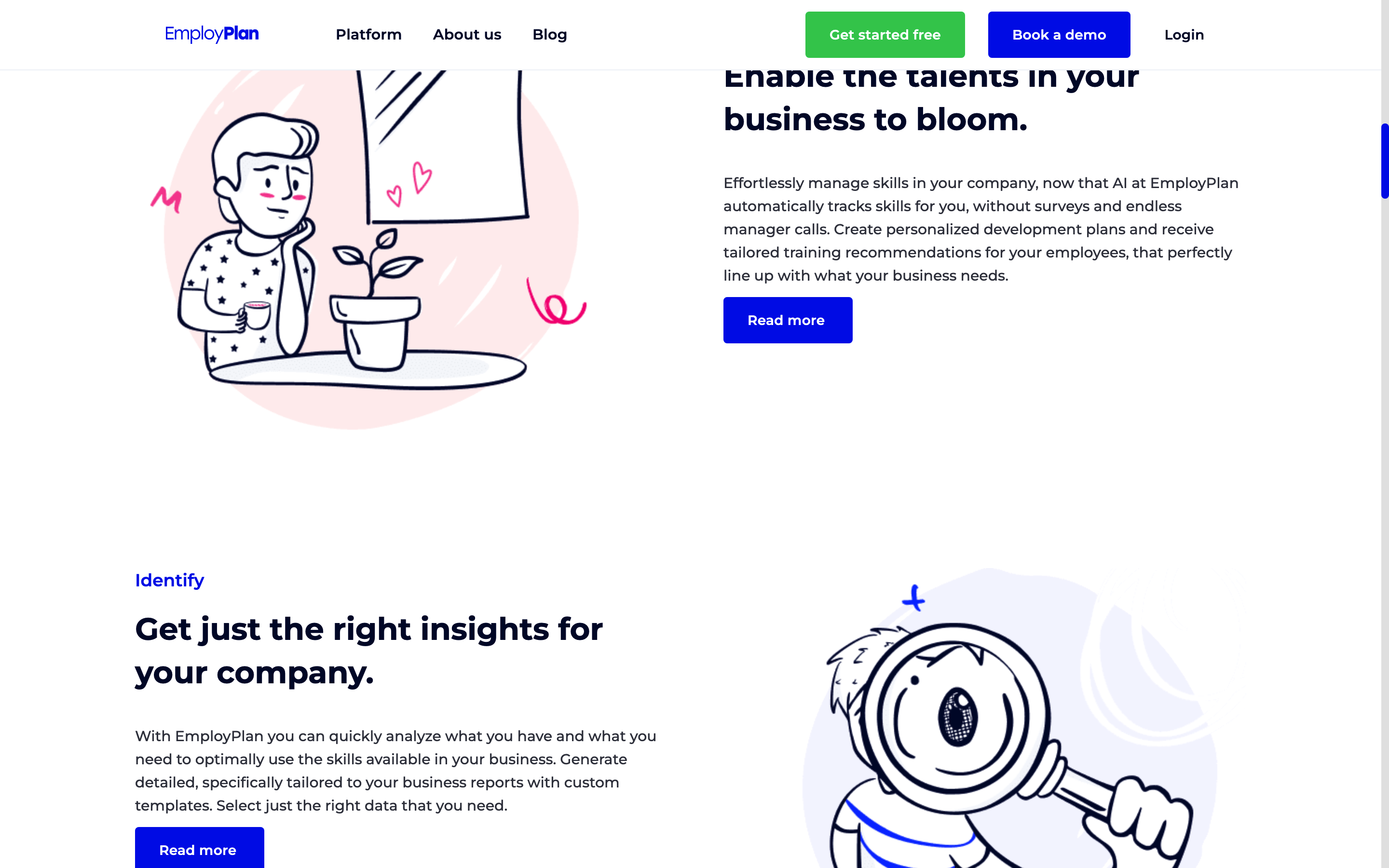 Screenshot of Employplan