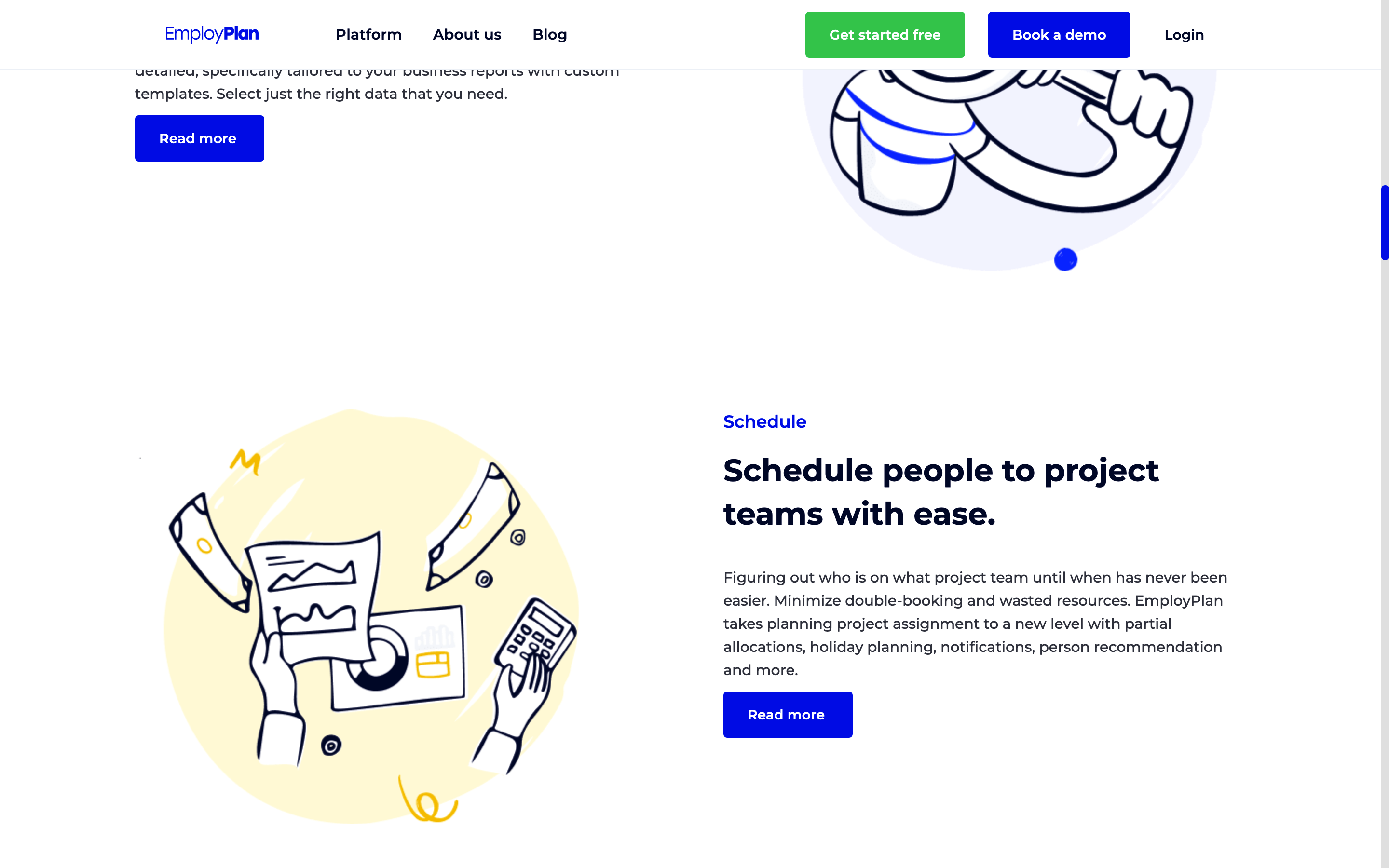 Screenshot of Employplan