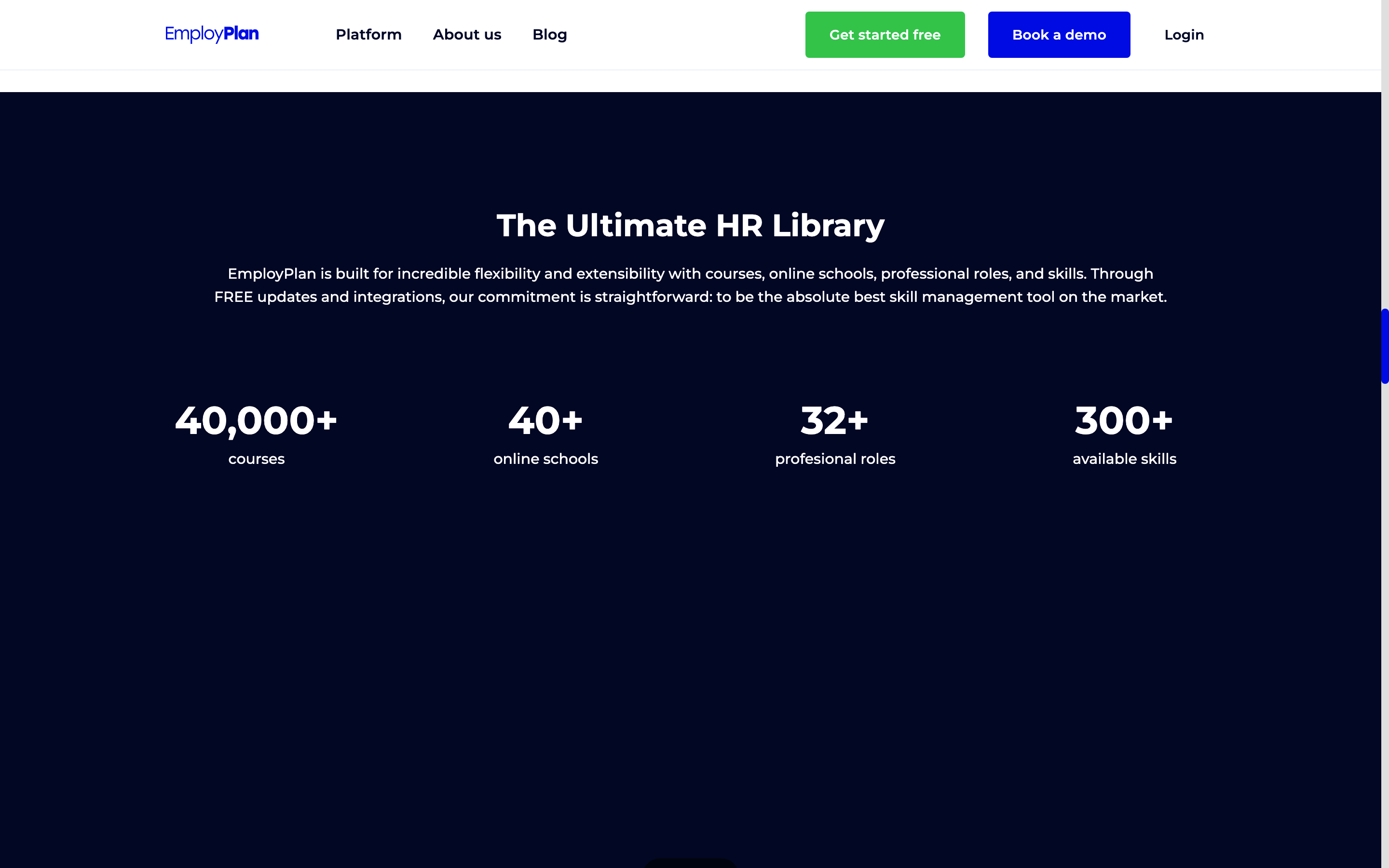 Screenshot of Employplan
