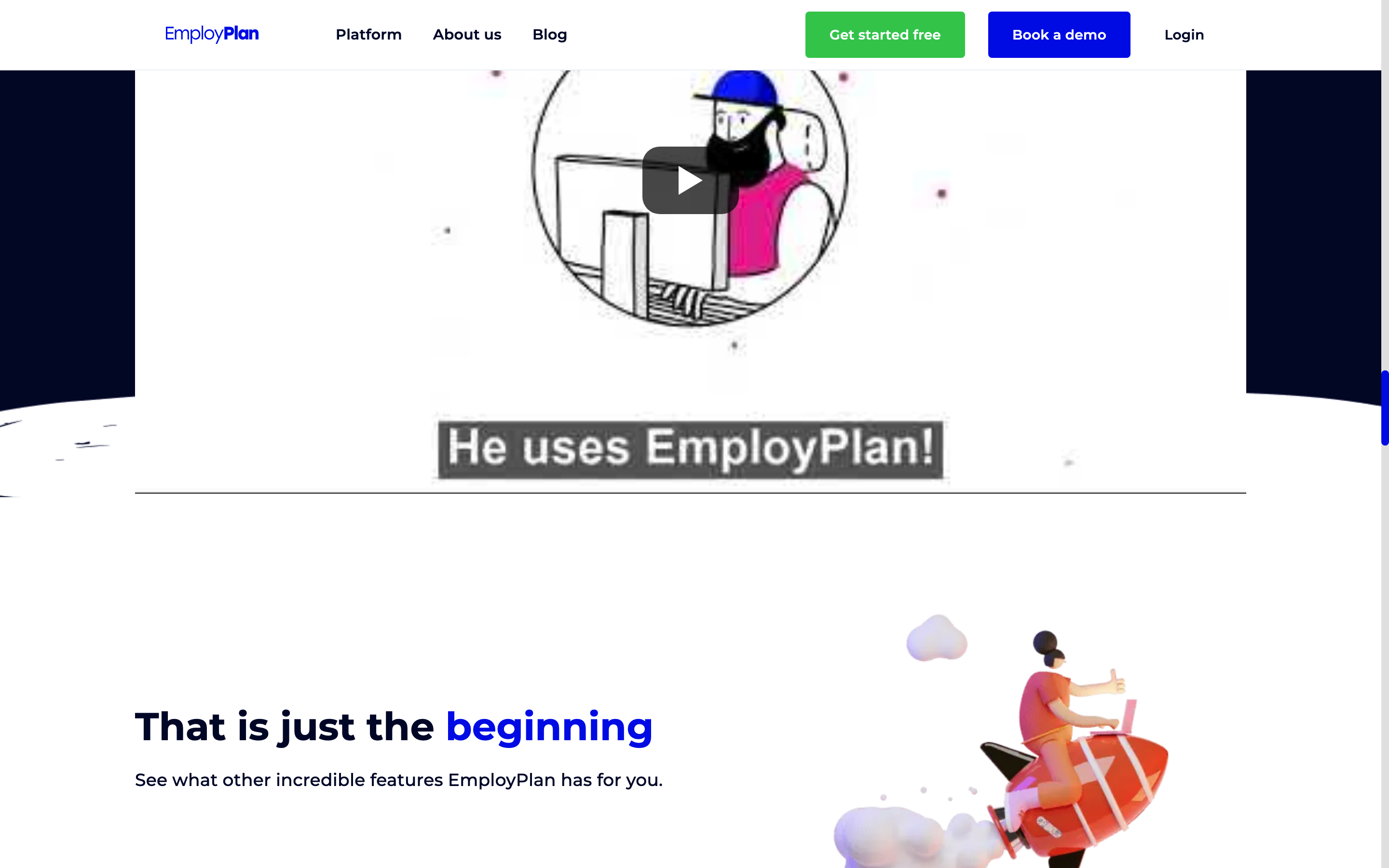 Screenshot of Employplan