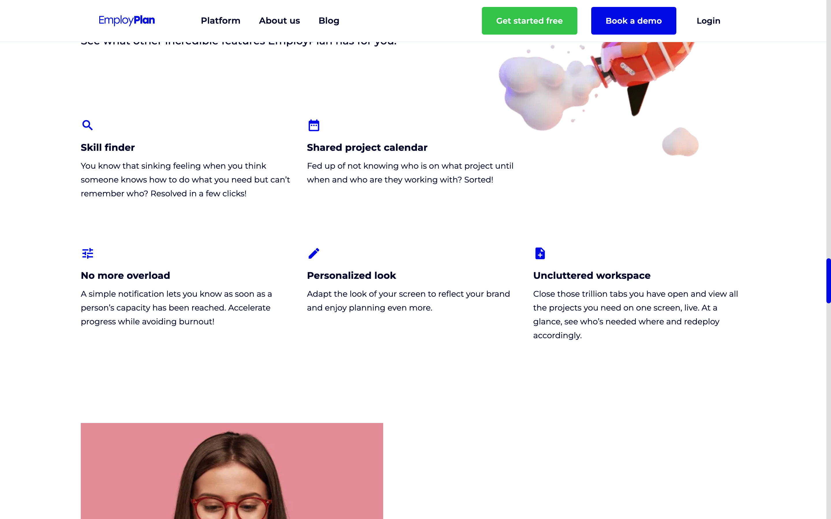 Screenshot of Employplan