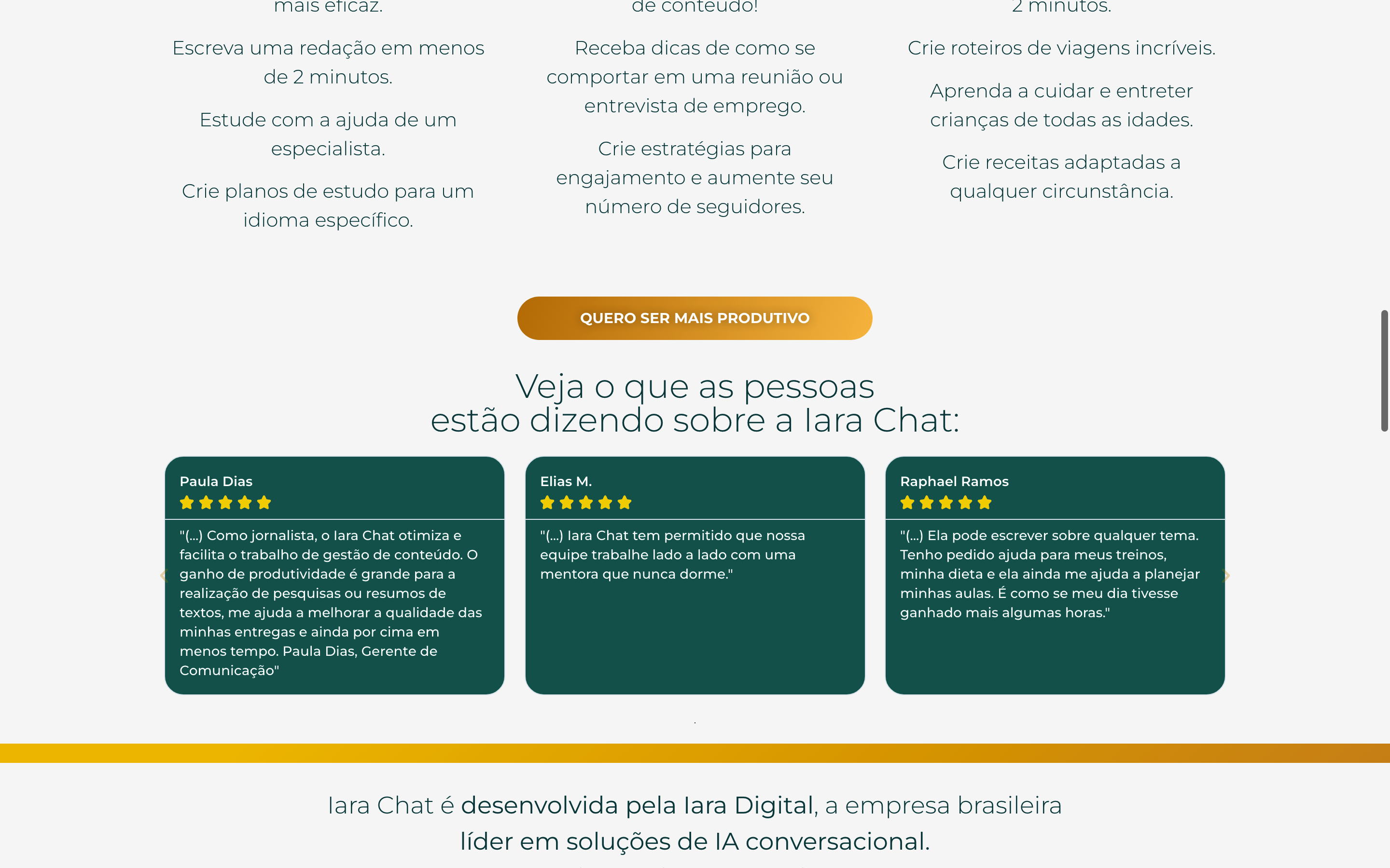 Screenshot of Iara Chat