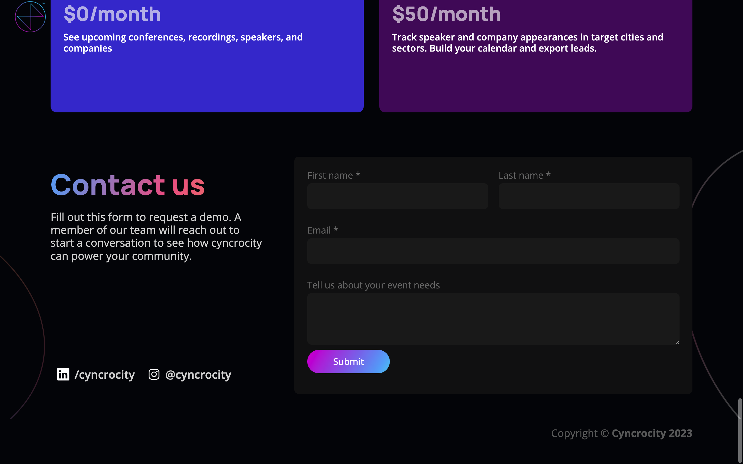 Screenshot of Cyncrocity
