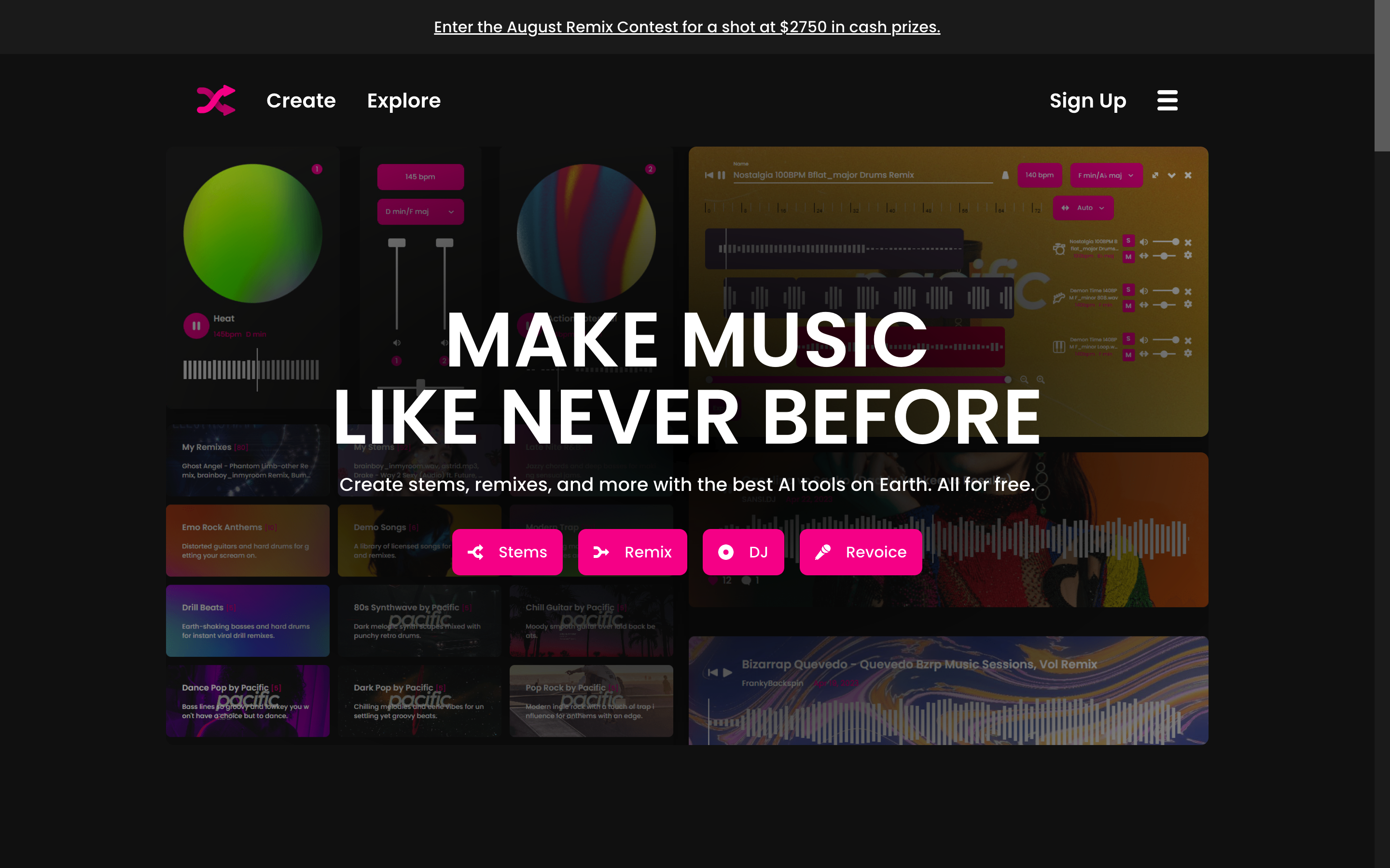 Screenshot of Fadr