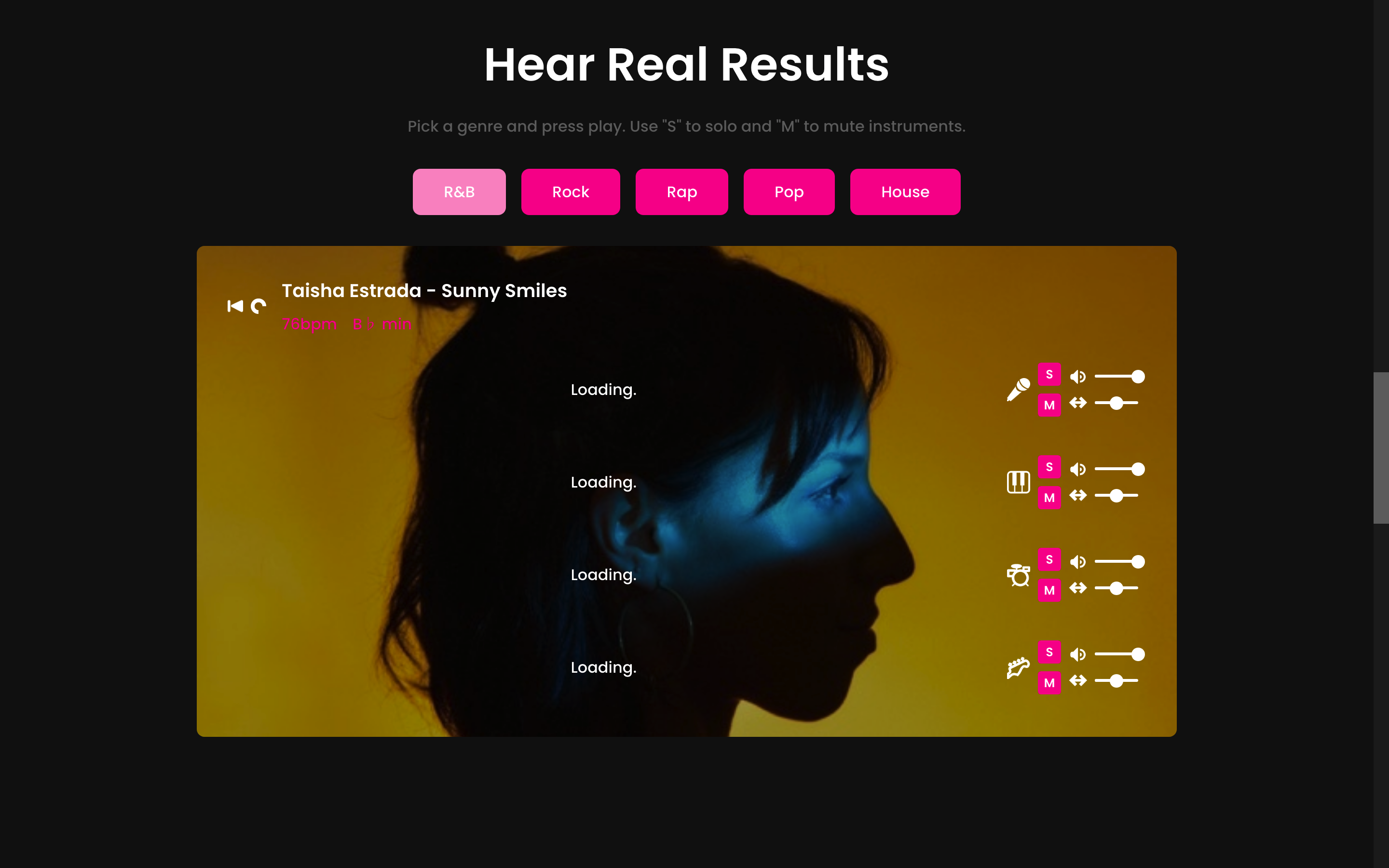 Screenshot of Fadr