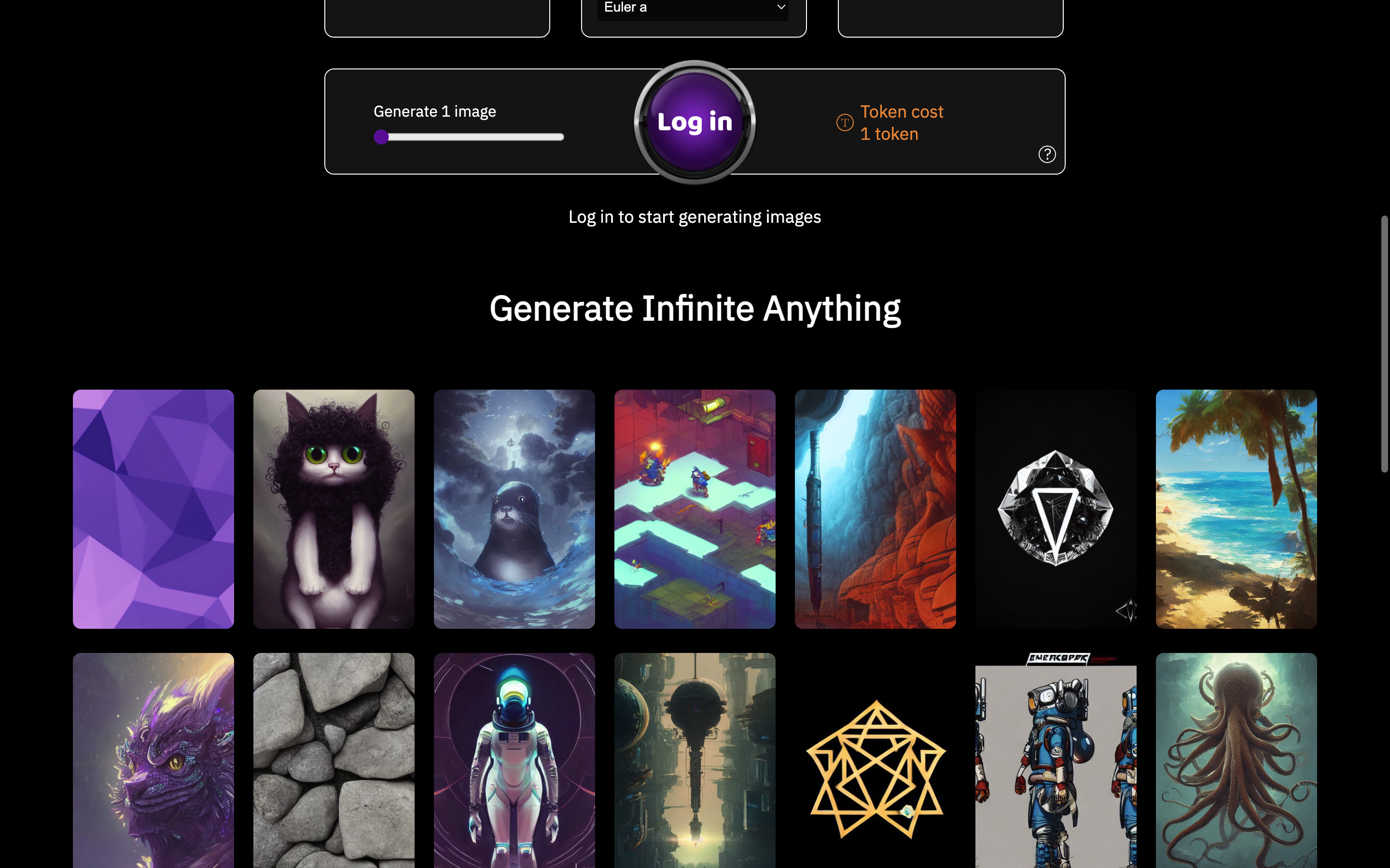 Screenshot of The Art Button