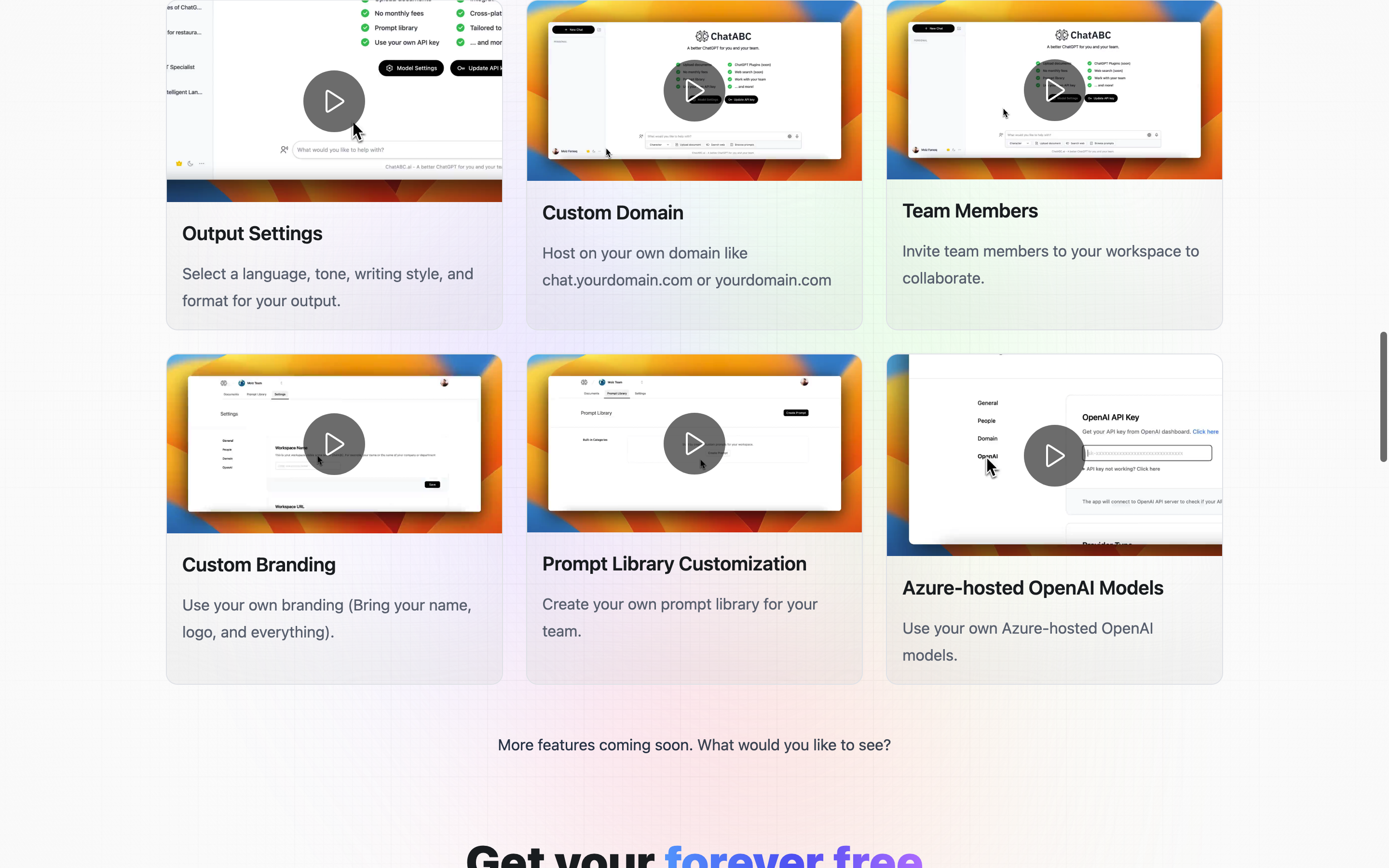 Screenshot of ChatABC