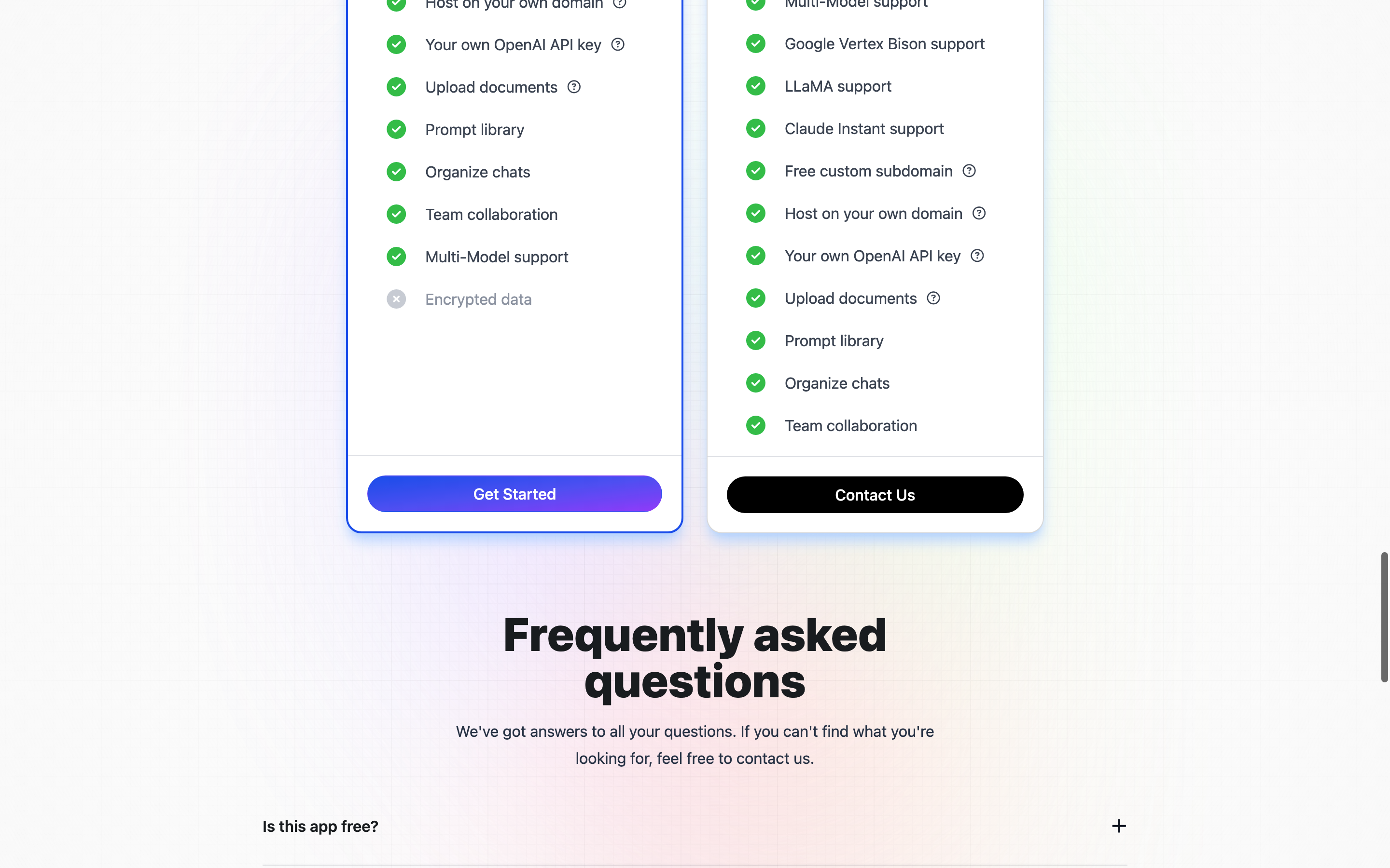 Screenshot of ChatABC