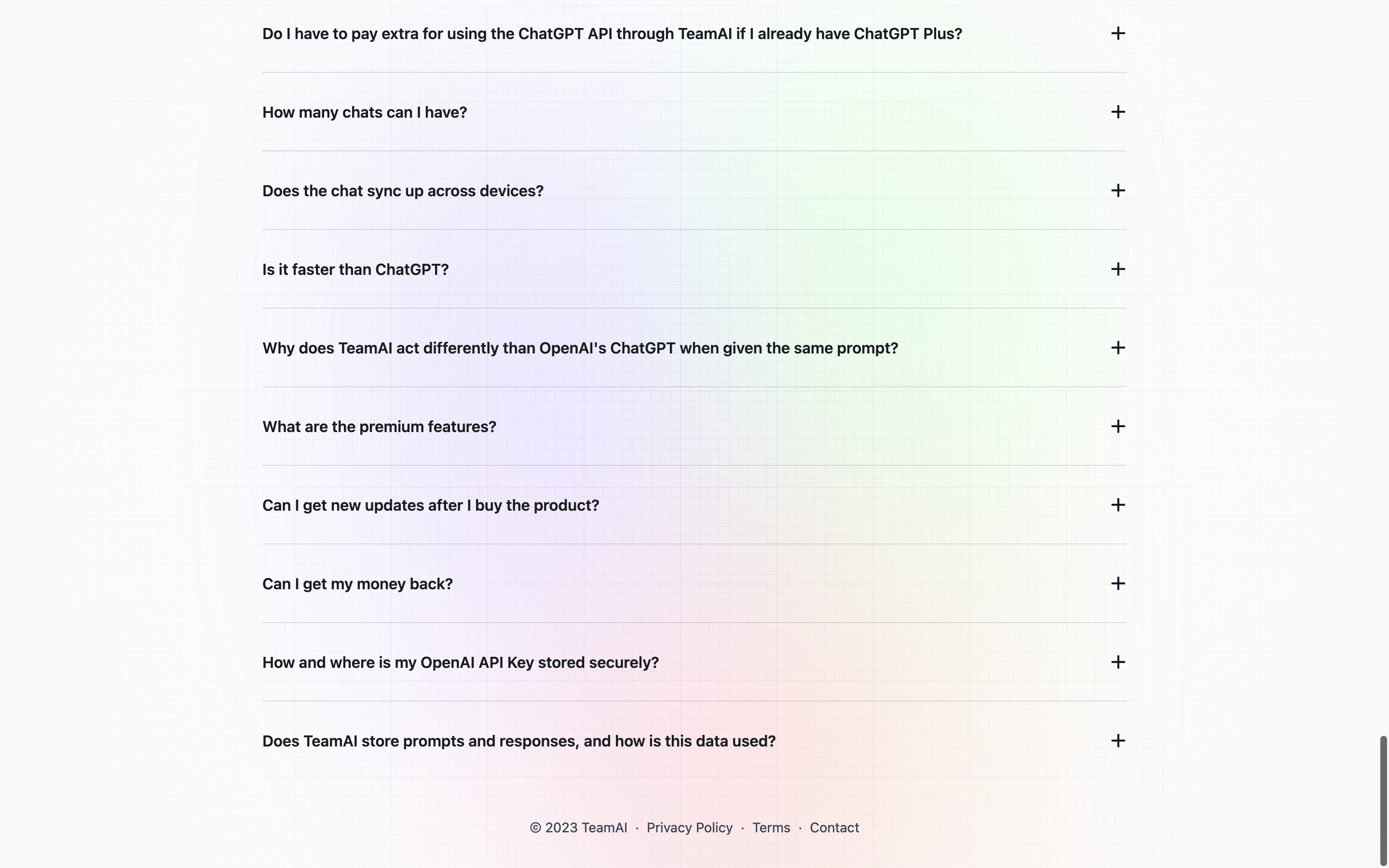 Screenshot of ChatABC